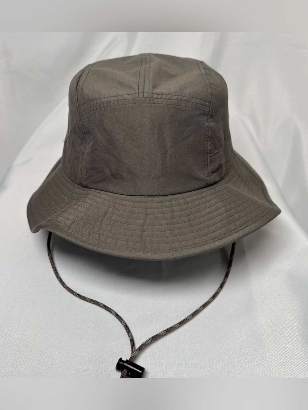 Swiss Tech Performance Bucket Hat Gray Vented Neck Flap Hat L/XL Hiking Fishing